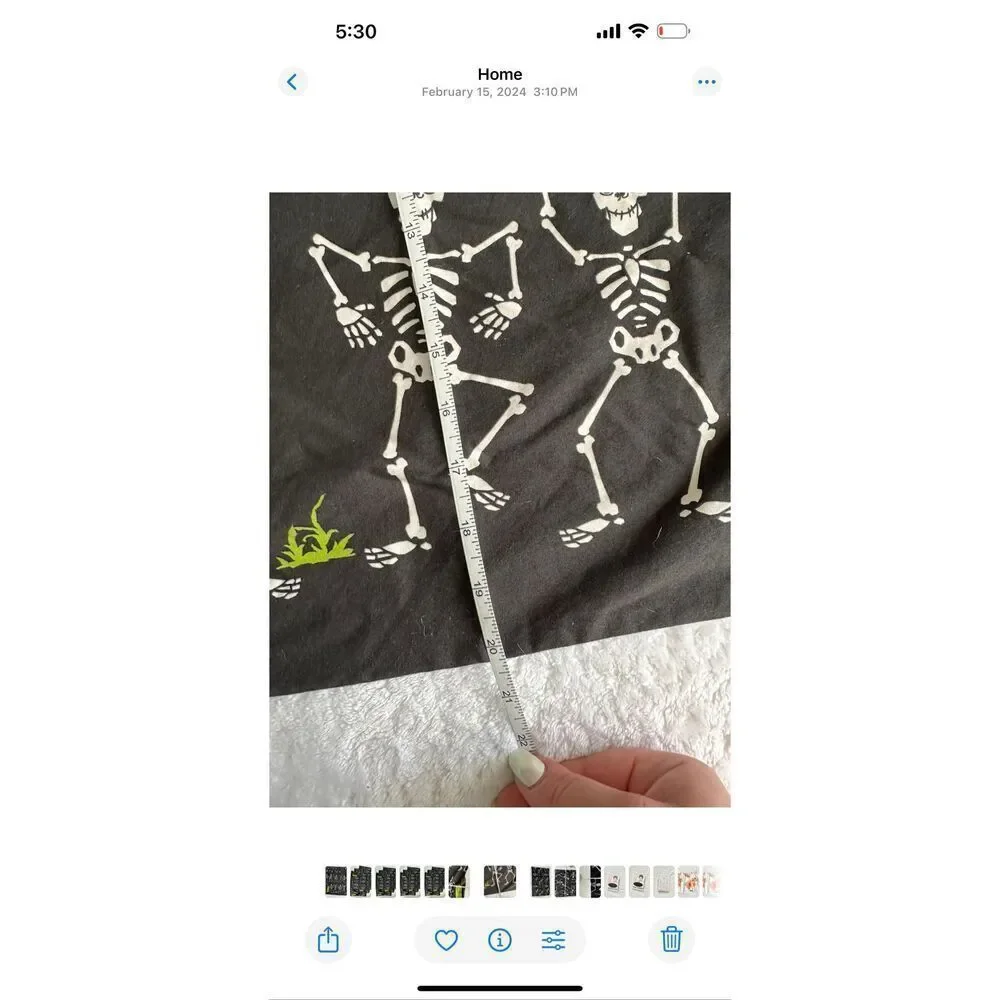 Black, white, and green skeleton Halloween pillowcase - set of 3